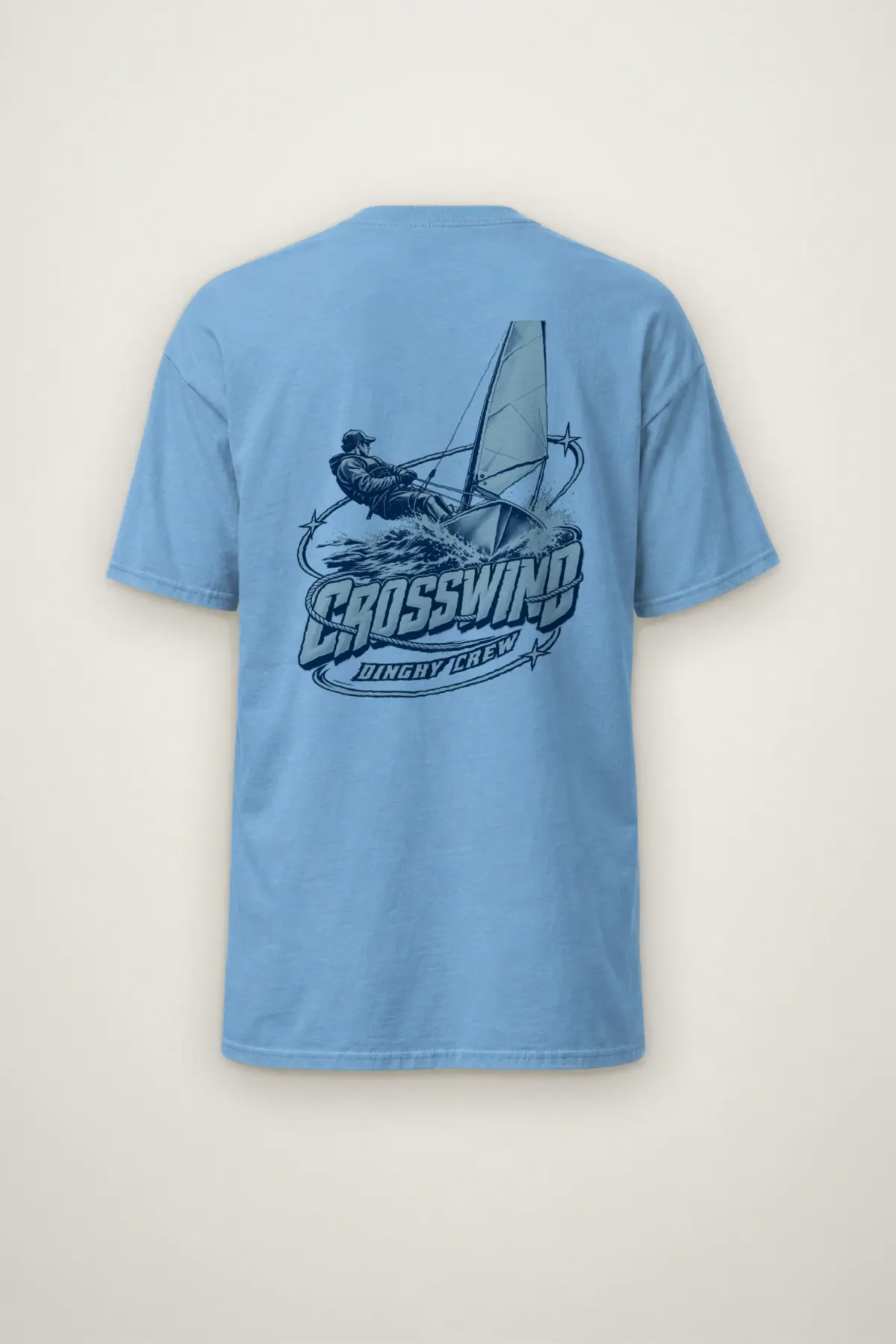 "Crosswind Dinghy Crew" Heavyweight Unisex Crewneck T-shirt
