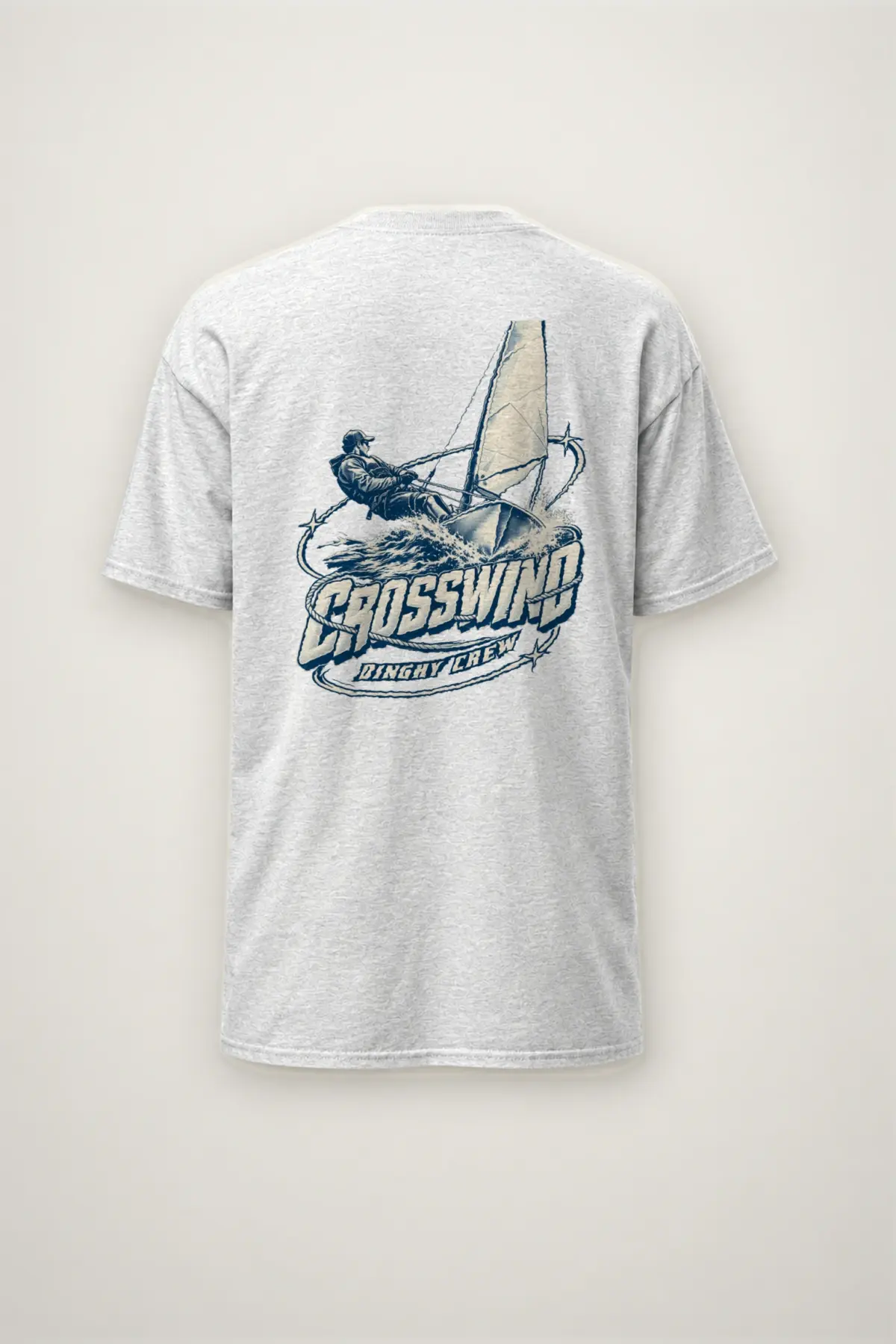"Crosswind Dinghy Crew" Heavyweight Unisex Crewneck T-shirt