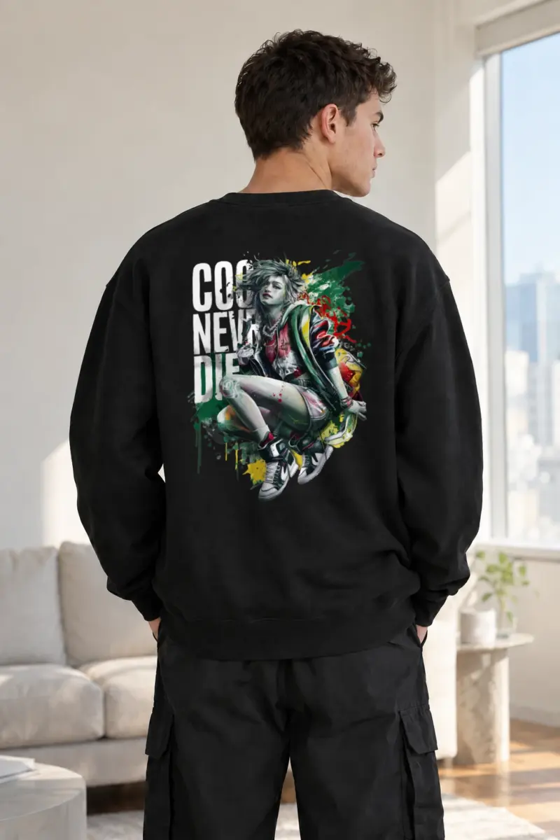 "Crouching Chaos" Heavy Blend Unisex Crewneck Sweatshirt | Gildan 18000