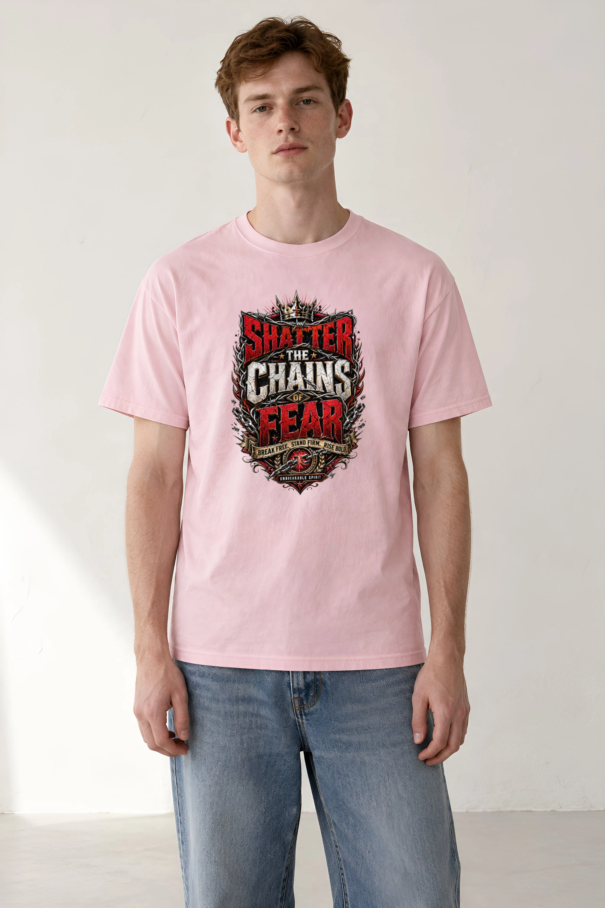 "Crown Of Resolve" Heavyweight Unisex Crewneck T-shirt
