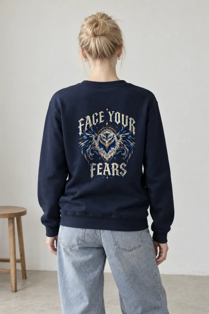 "Crowned Eagle Resolve" Heavy Blend Unisex Crewneck Sweatshirt