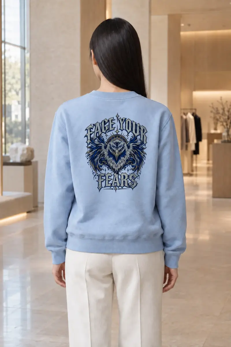 "Crowned Eagle Resolve" Heavy Blend Unisex Crewneck Sweatshirt | Gildan 18000