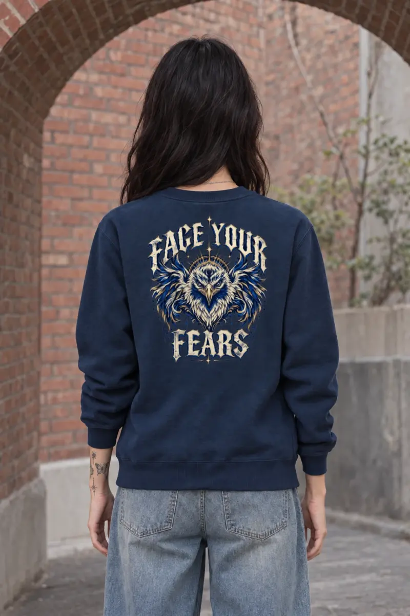 "Crowned Eagle Resolve" Heavy Blend Unisex Crewneck Sweatshirt