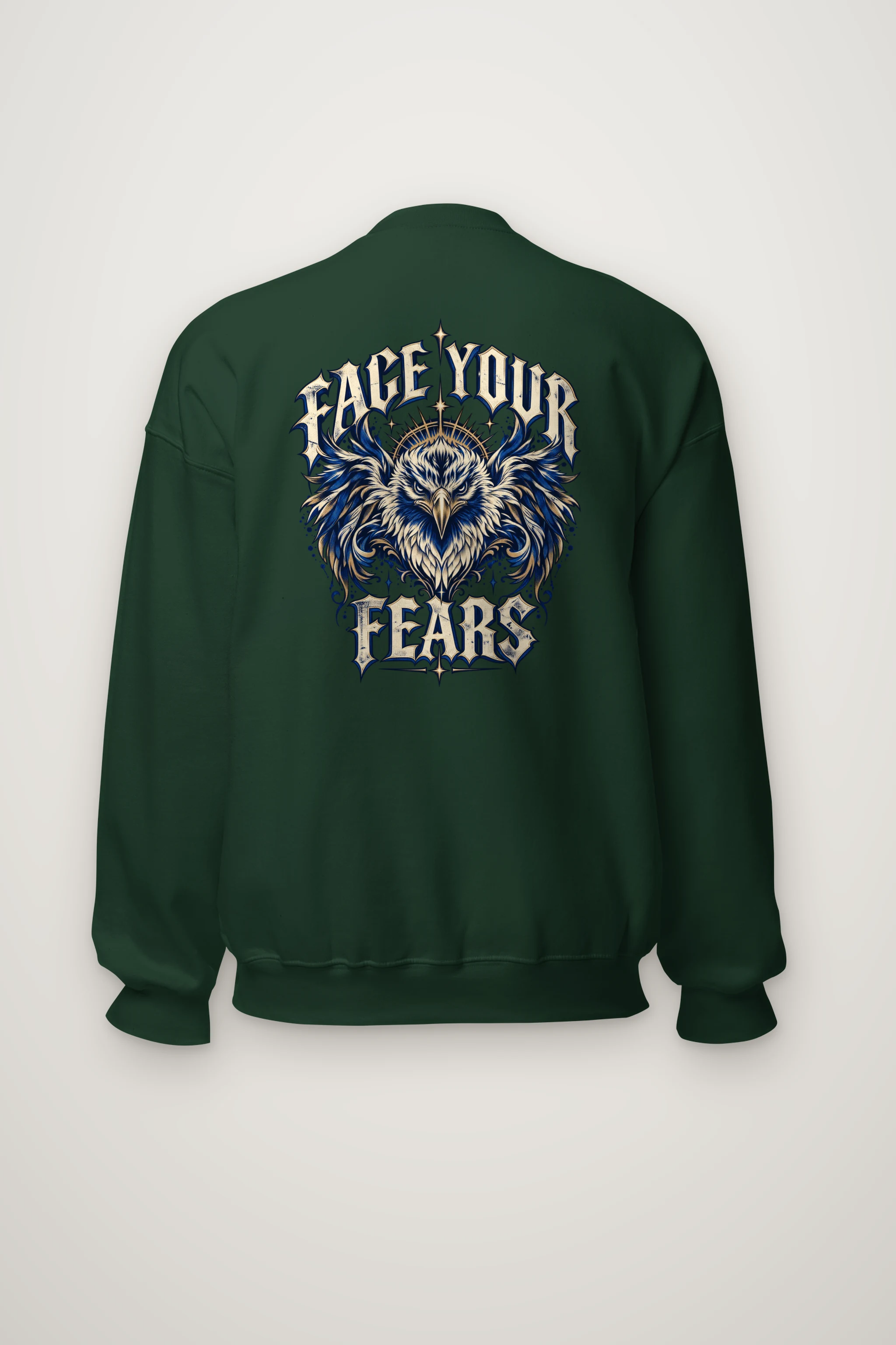 "Crowned Eagle Resolve" Heavy Blend Unisex Crewneck Sweatshirt