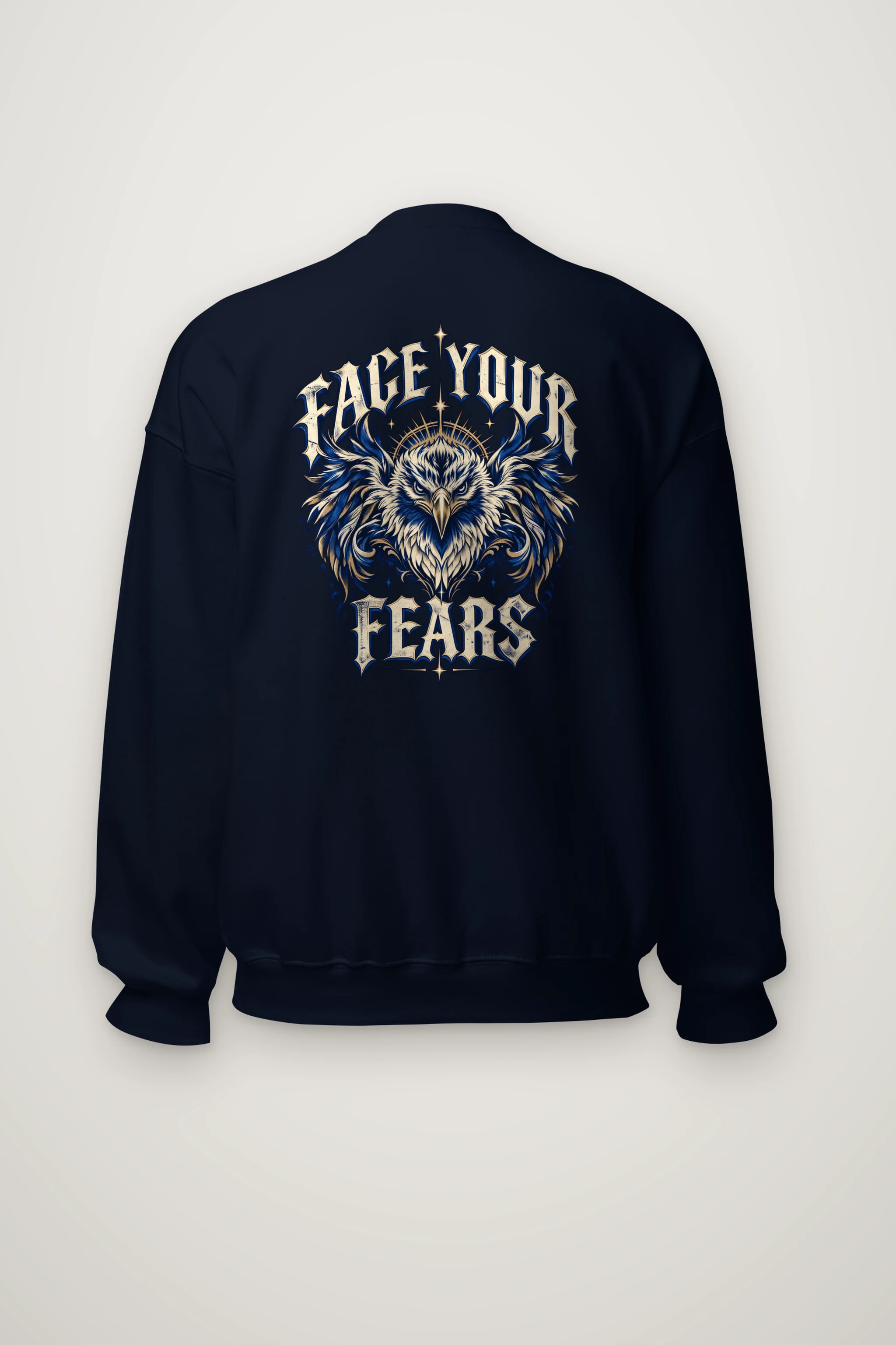 "Crowned Eagle Resolve" Heavy Blend Unisex Crewneck Sweatshirt