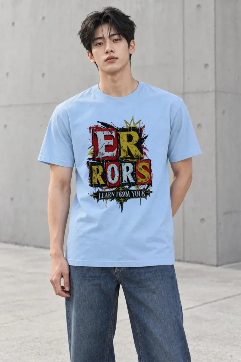 "Crowned Errors" Heavyweight Unisex Crewneck T-shirt | Gildan 5000