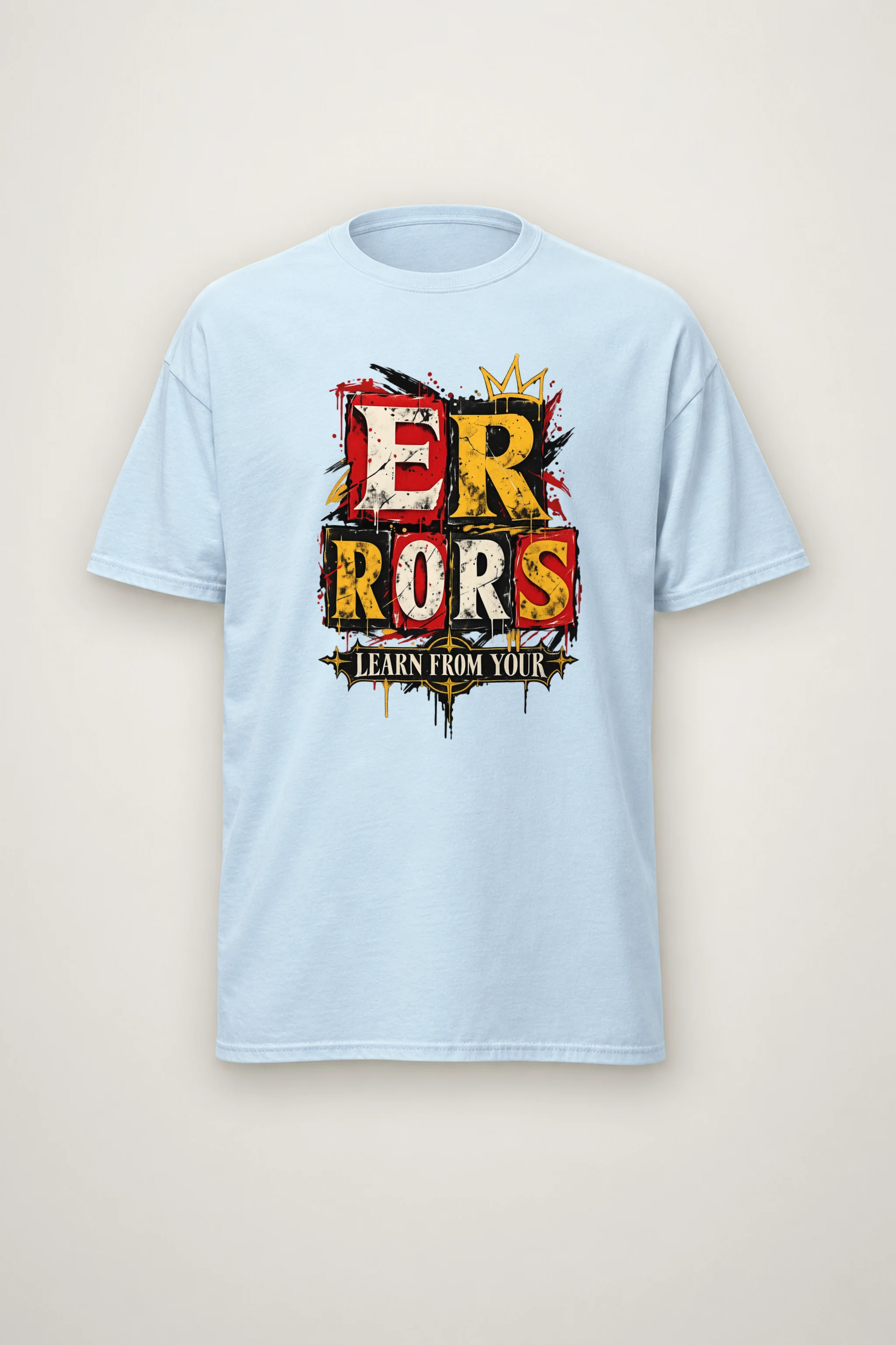 "Crowned Errors" Heavyweight Unisex Crewneck T-shirt