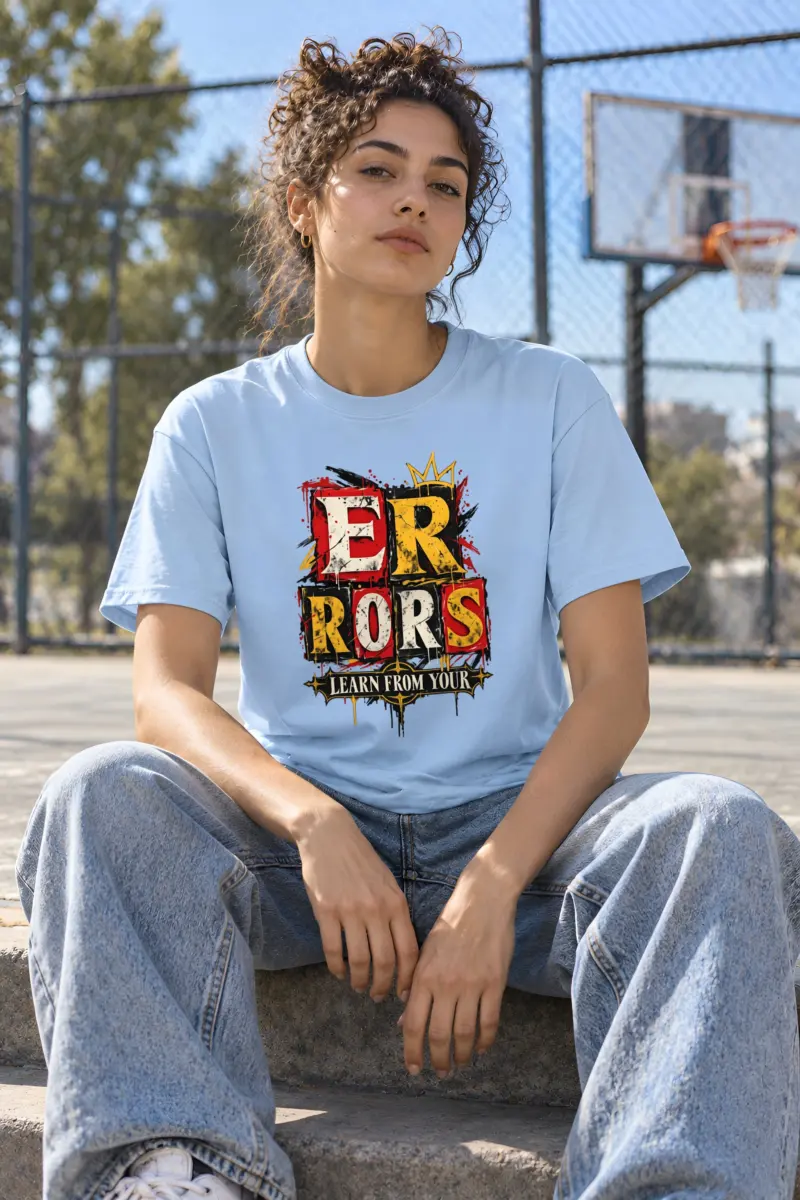 "Crowned Errors" Heavyweight Unisex Crewneck T-shirt