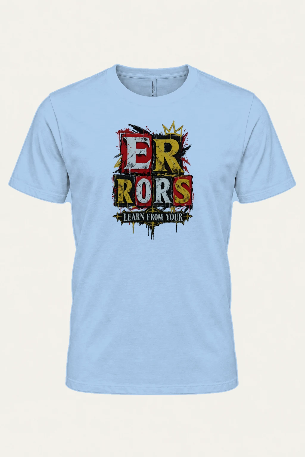 "Crowned Errors" Heavyweight Unisex Crewneck T-shirt | Gildan 5000