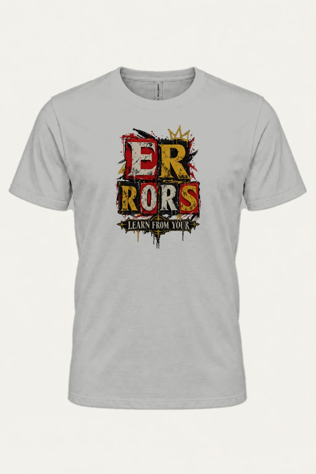 "Crowned Errors" Heavyweight Unisex Crewneck T-shirt | Gildan 5000