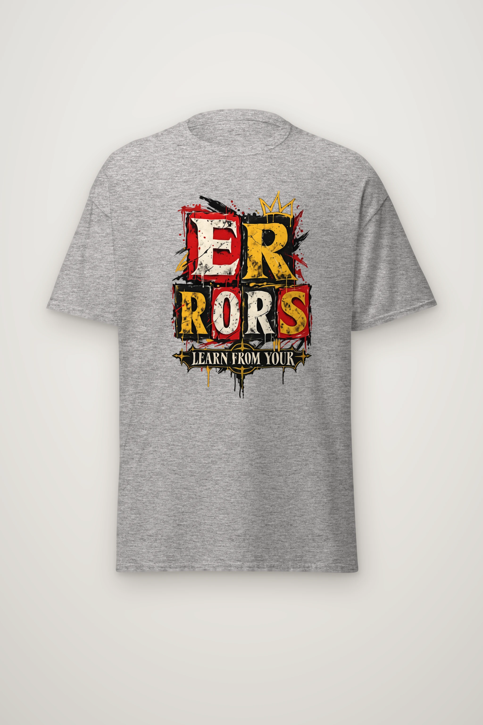 "Crowned Errors" Heavyweight Unisex Crewneck T-shirt