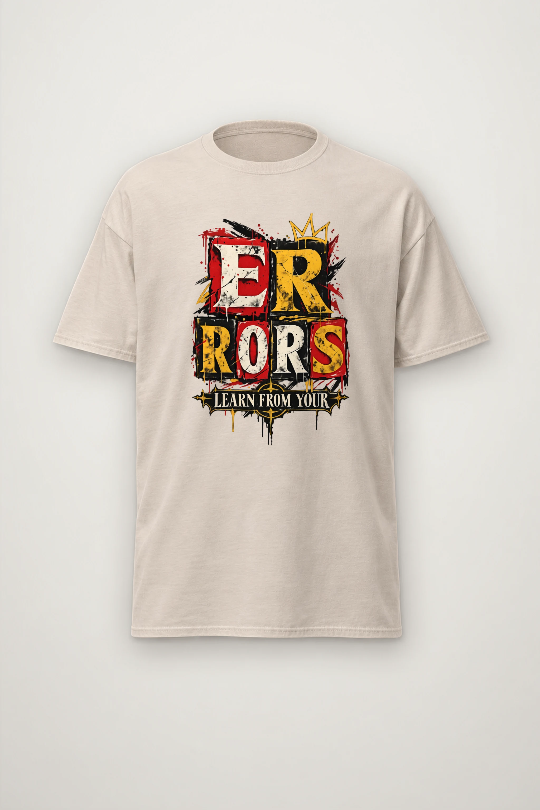 "Crowned Errors" Heavyweight Unisex Crewneck T-shirt