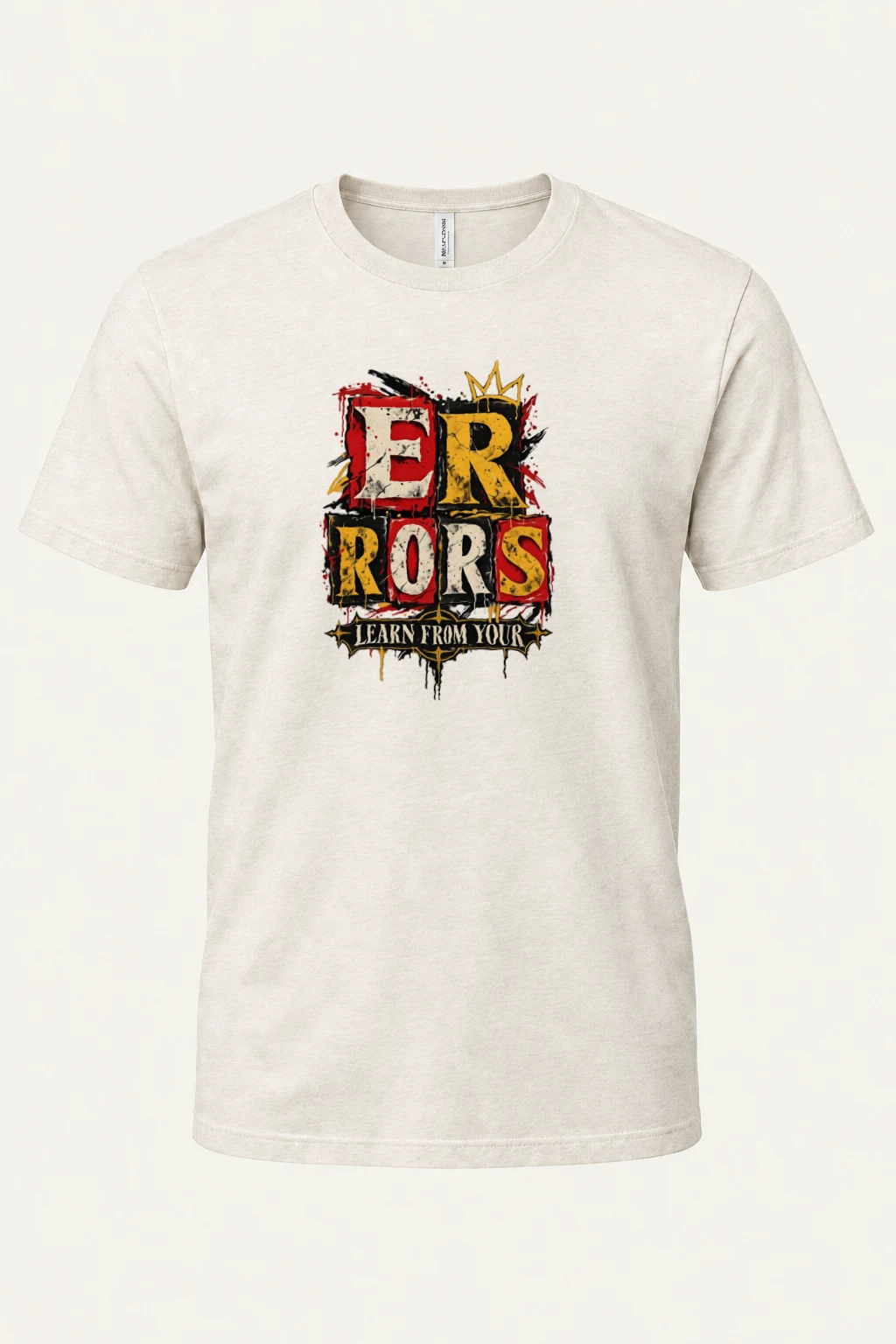 "Crowned Errors" Heavyweight Unisex Crewneck T-shirt | Gildan 5000