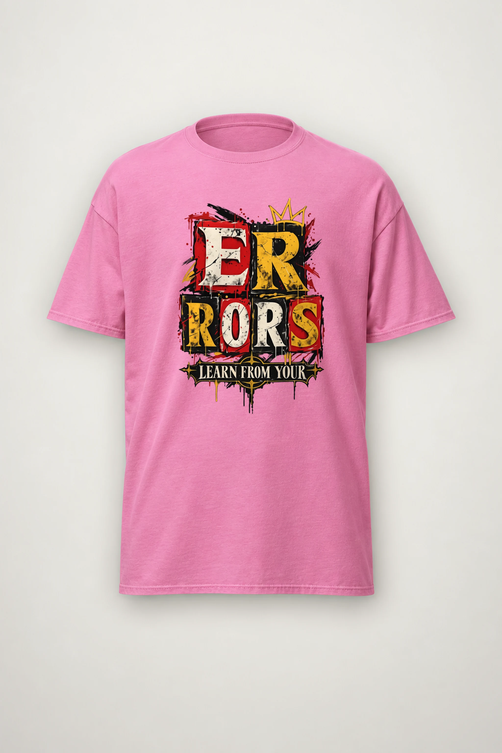 "Crowned Errors" Heavyweight Unisex Crewneck T-shirt