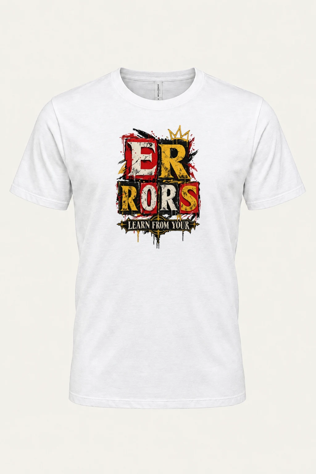 "Crowned Errors" Heavyweight Unisex Crewneck T-shirt | Gildan 5000