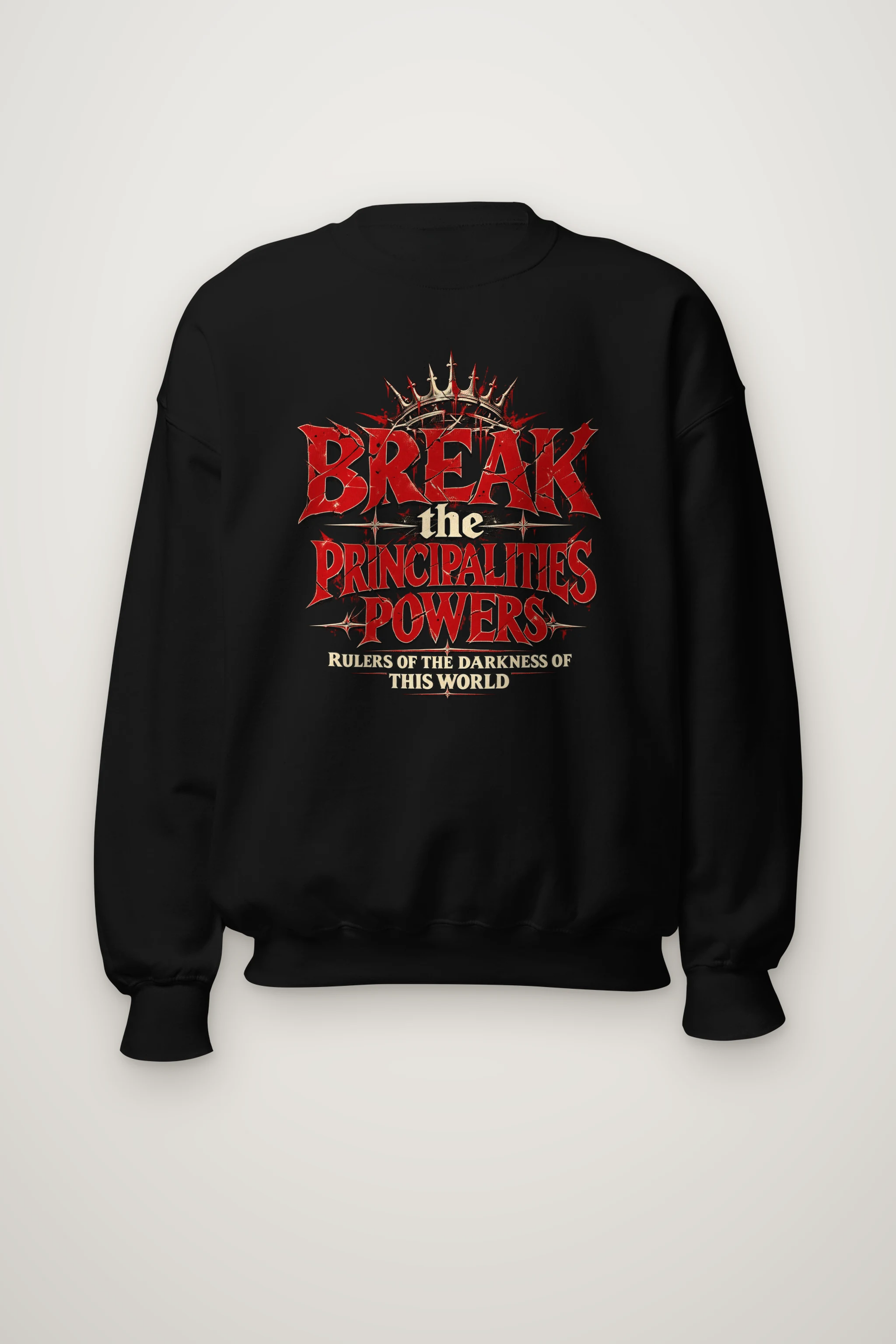 "Crowned Gothic Declaration" Heavy Blend Unisex Crewneck Sweatshirt