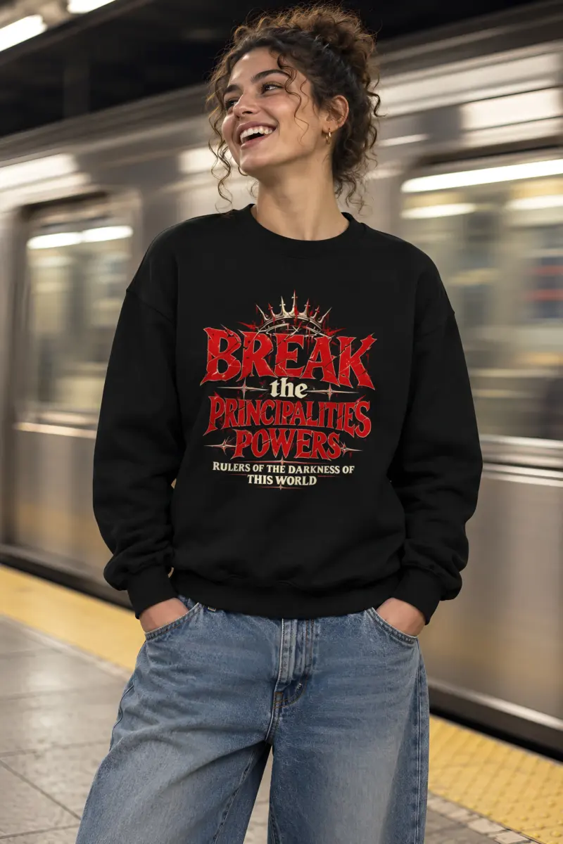 "Crowned Gothic Declaration" Heavy Blend Unisex Crewneck Sweatshirt