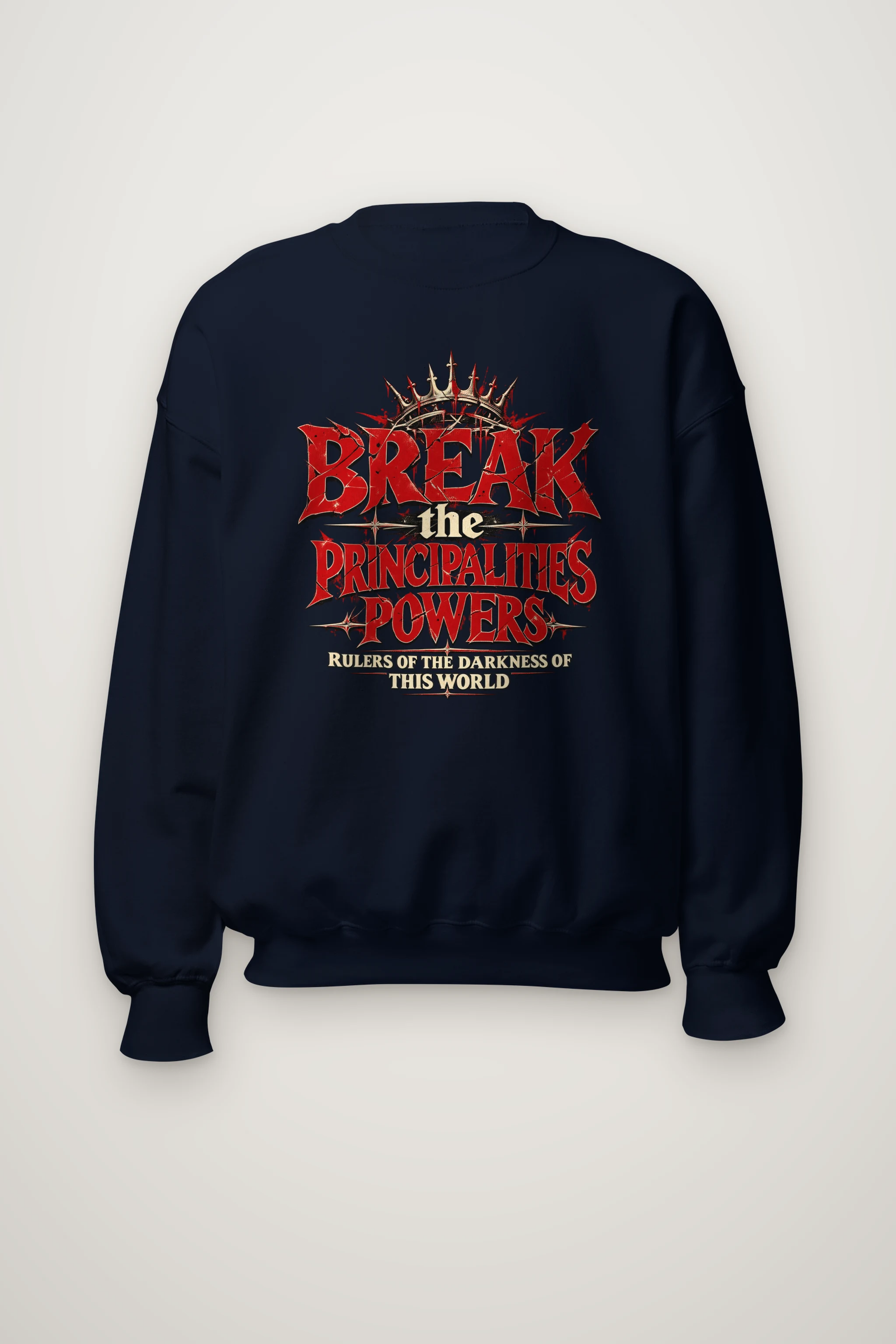 "Crowned Gothic Declaration" Heavy Blend Unisex Crewneck Sweatshirt