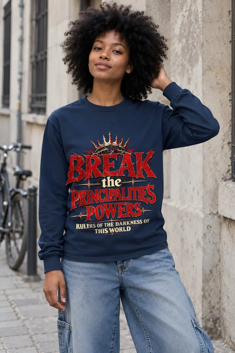 "Crowned Gothic Declaration" Unisex Longsleeve T-shirt