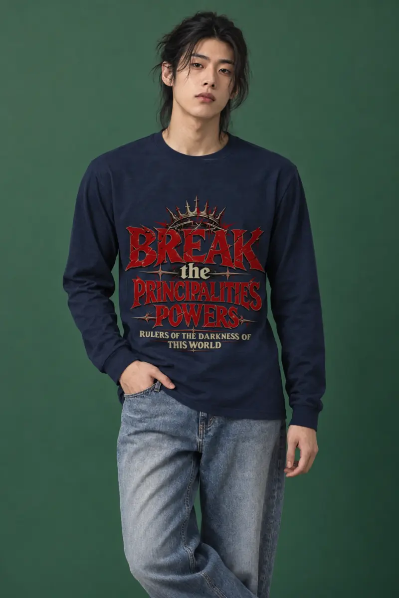 "Crowned Gothic Declaration" Unisex Longsleeve T-shirt