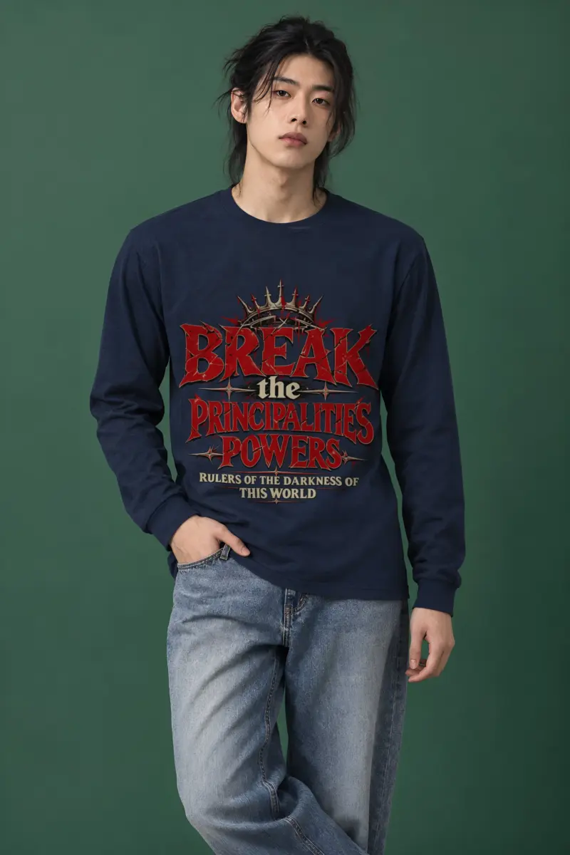 "Crowned Gothic Declaration" Unisex Longsleeve T-shirt