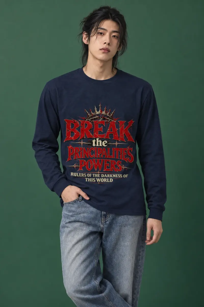"Crowned Gothic Declaration" Unisex Longsleeve T-shirt