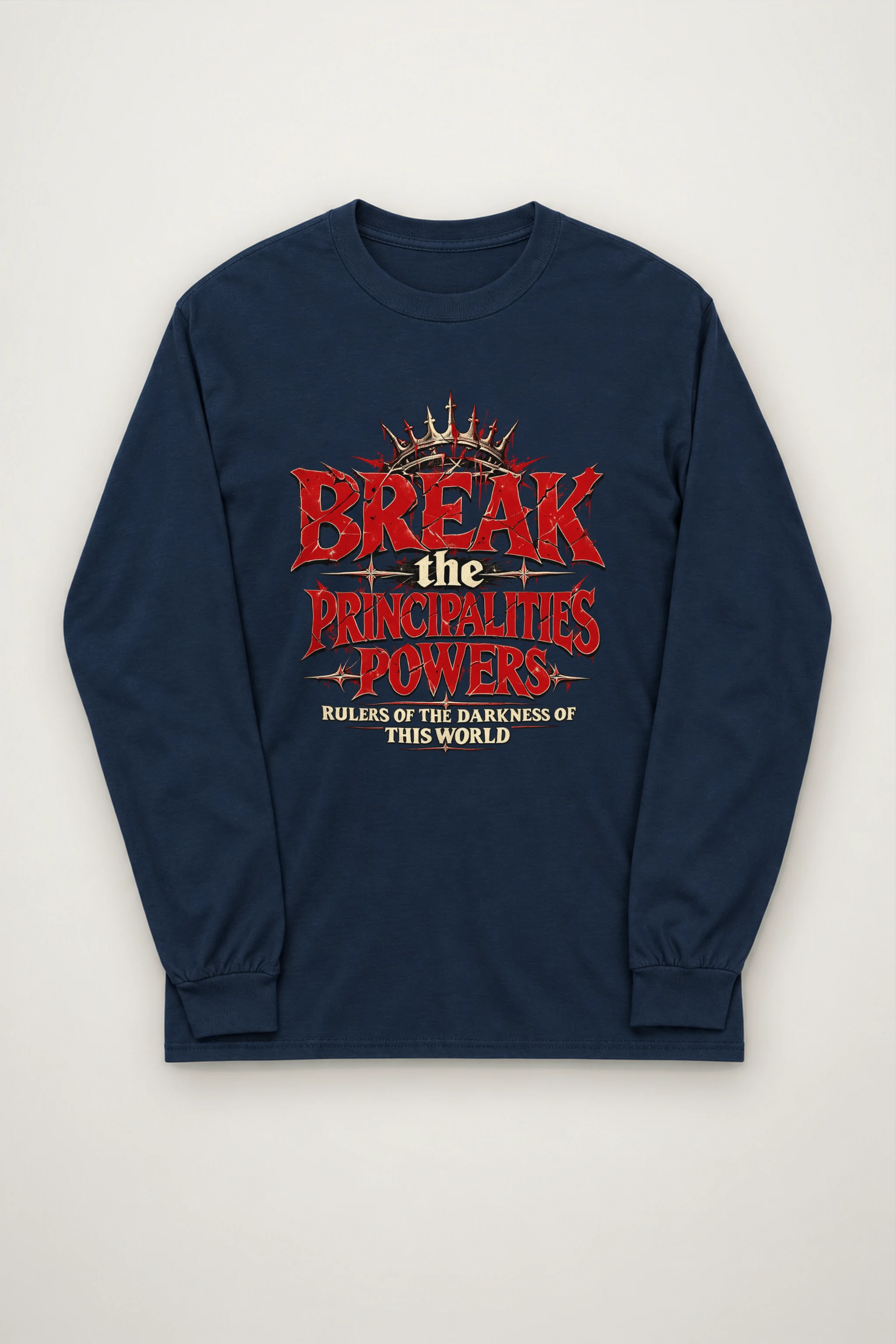 "Crowned Gothic Declaration" Unisex Longsleeve T-shirt