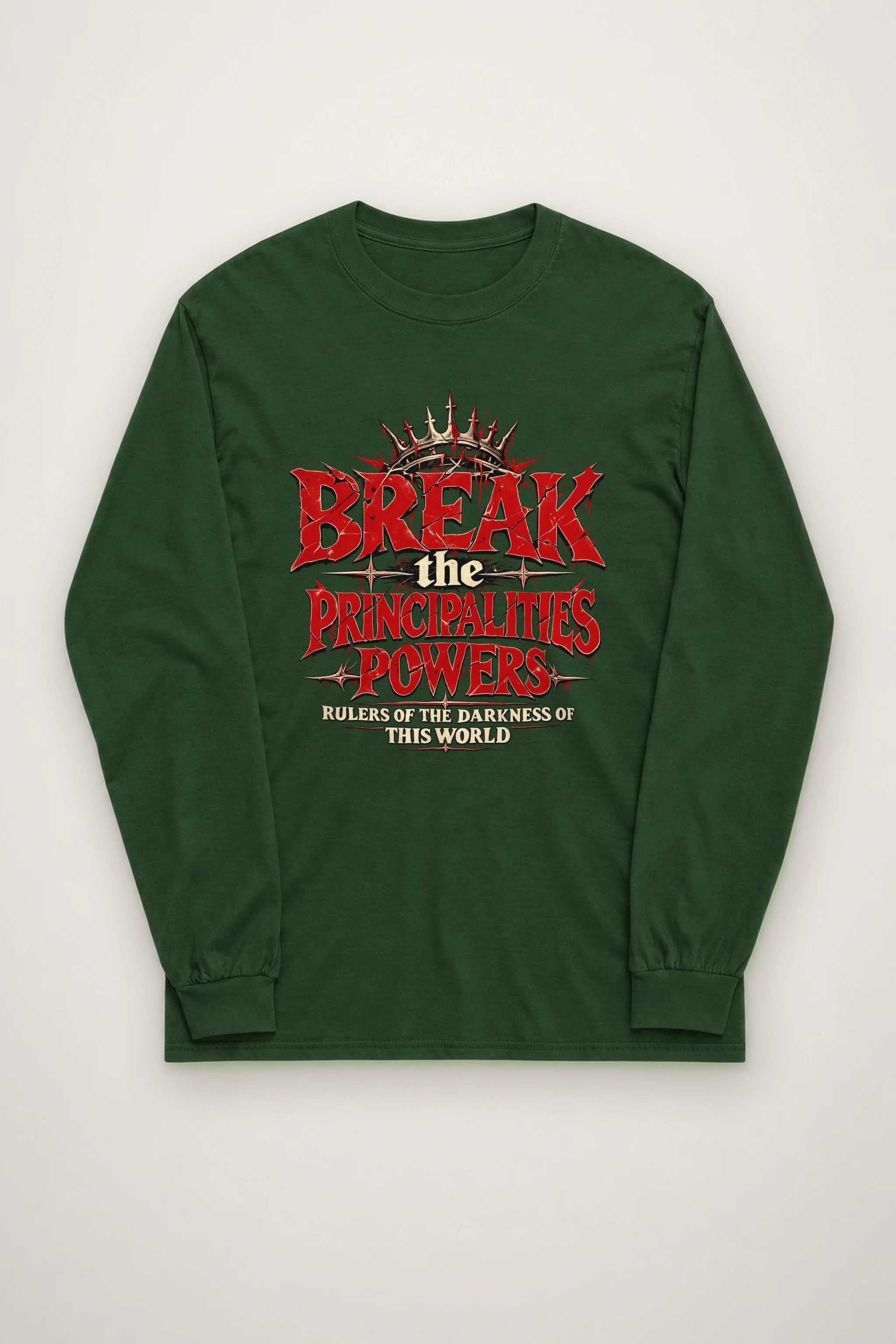 "Crowned Gothic Declaration" Unisex Longsleeve T-shirt