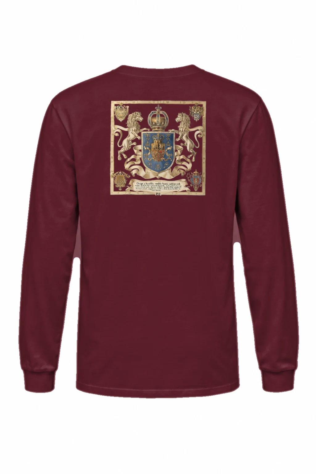 "Crowned Lions Crest" Unisex Longsleeve T-shirt | Gildan 2400