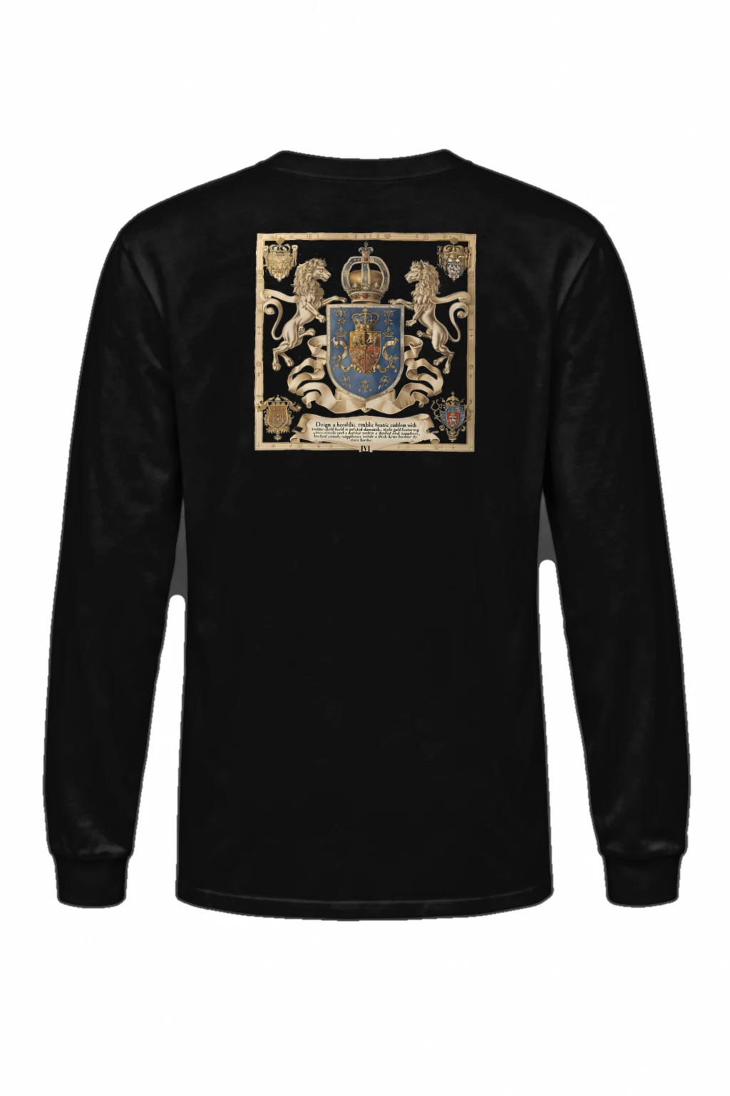 "Crowned Lions Crest" Unisex Longsleeve T-shirt | Gildan 2400