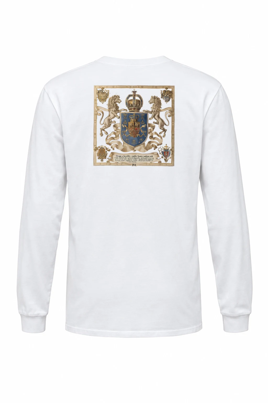 "Crowned Lions Crest" Unisex Longsleeve T-shirt | Gildan 2400