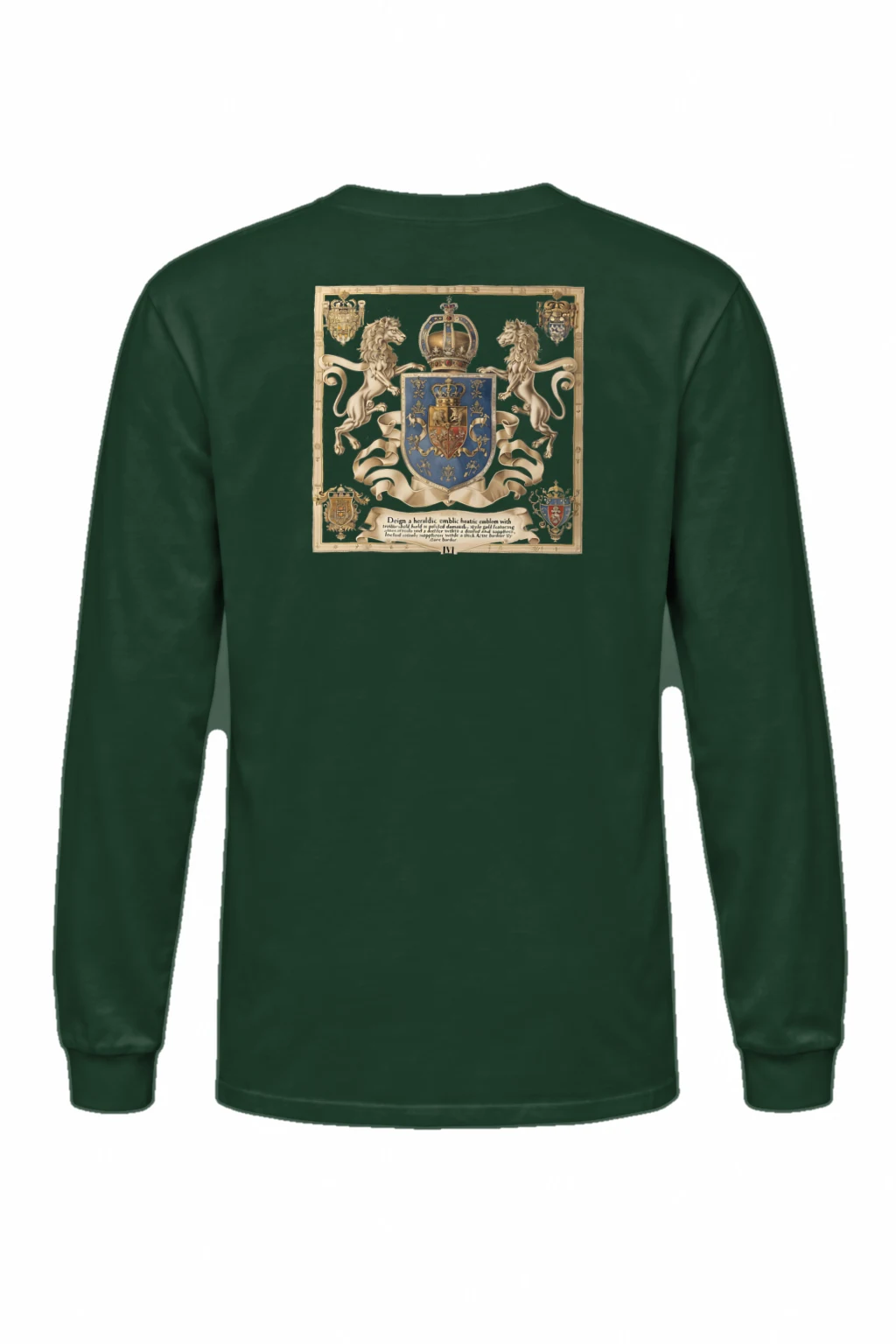 "Crowned Lions Crest" Unisex Longsleeve T-shirt | Gildan 2400