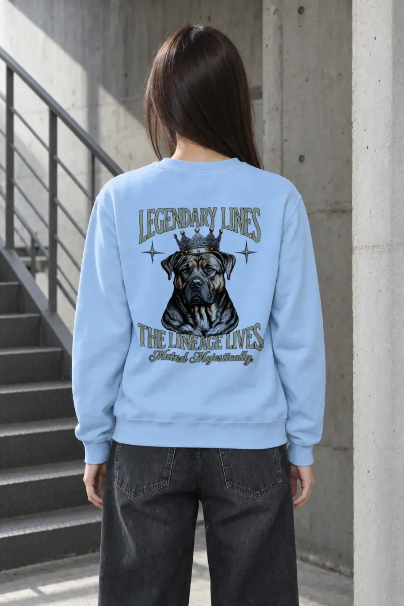 "Crowned Mastiff" Heavy Blend Unisex Crewneck Sweatshirt