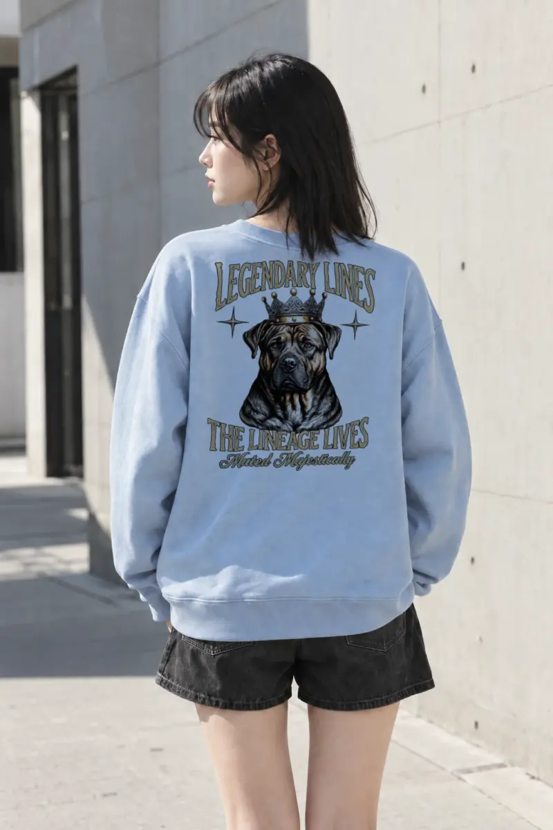 "Crowned Mastiff" Heavy Blend Unisex Crewneck Sweatshirt | Gildan 18000