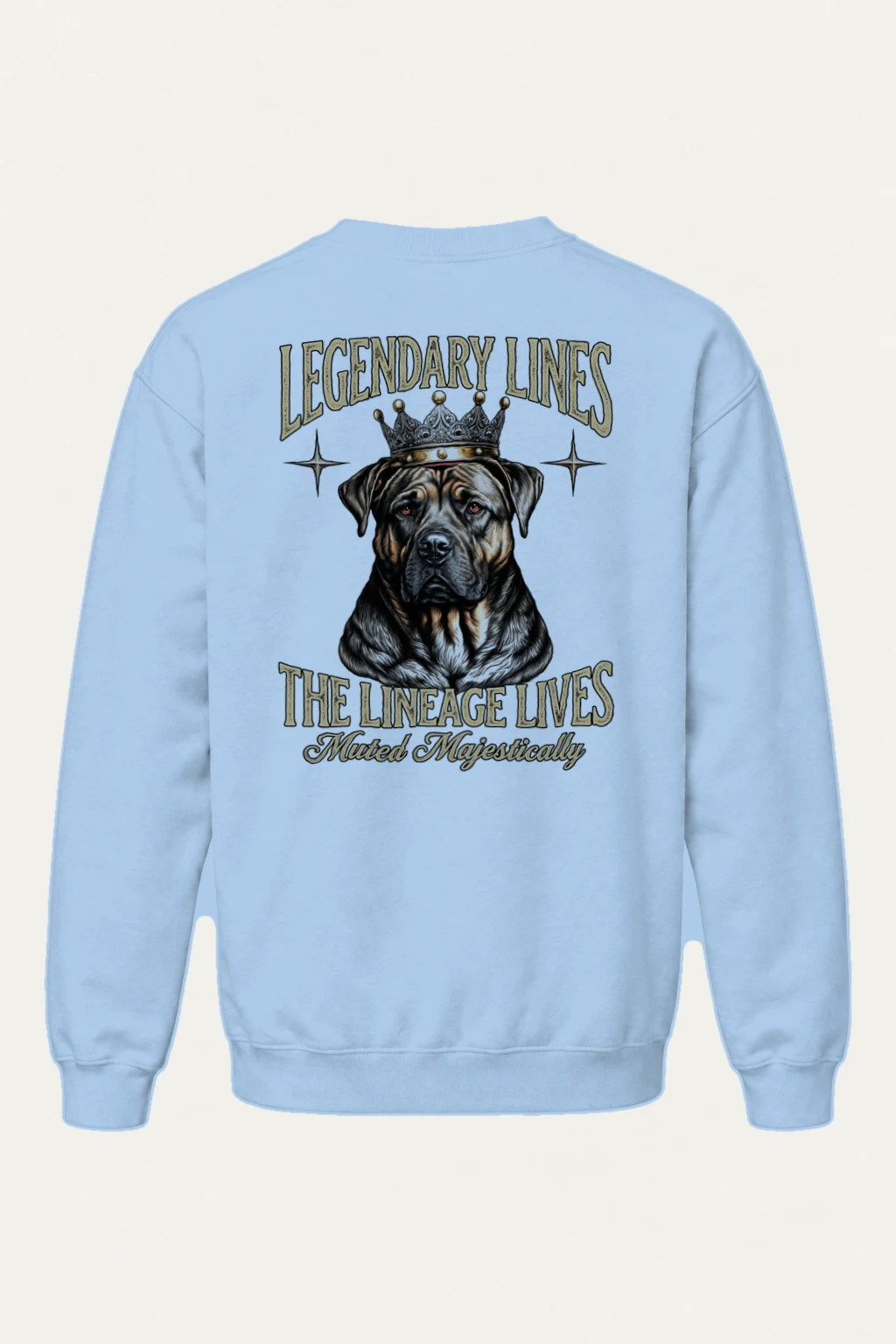 "Crowned Mastiff" Heavy Blend Unisex Crewneck Sweatshirt | Gildan 18000