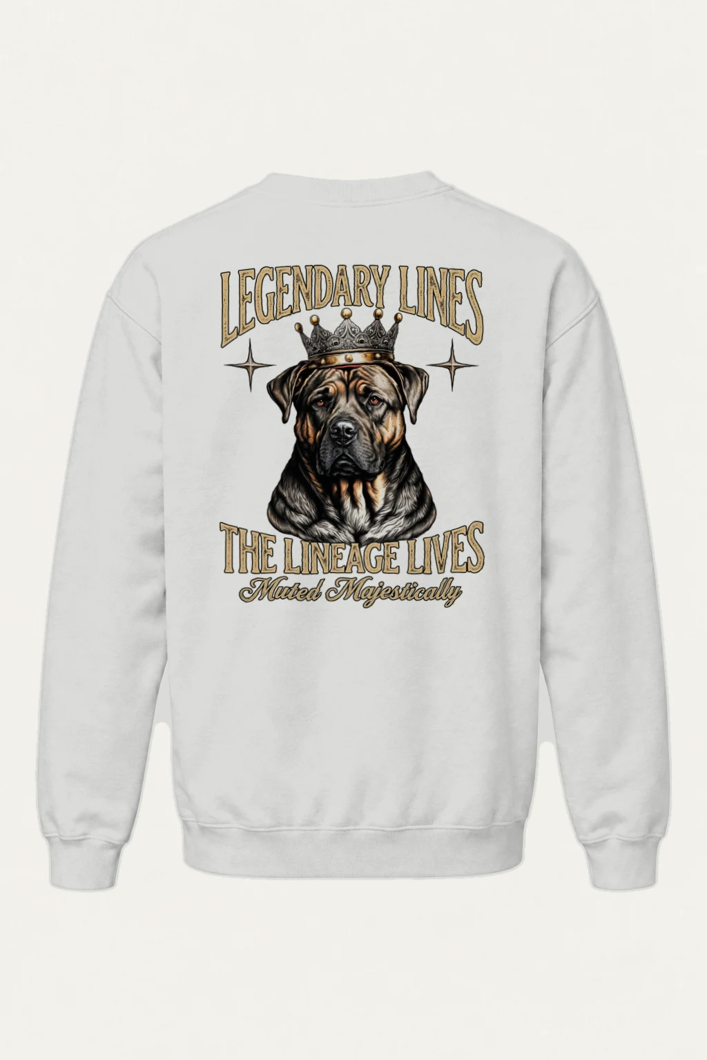 "Crowned Mastiff" Heavy Blend Unisex Crewneck Sweatshirt | Gildan 18000