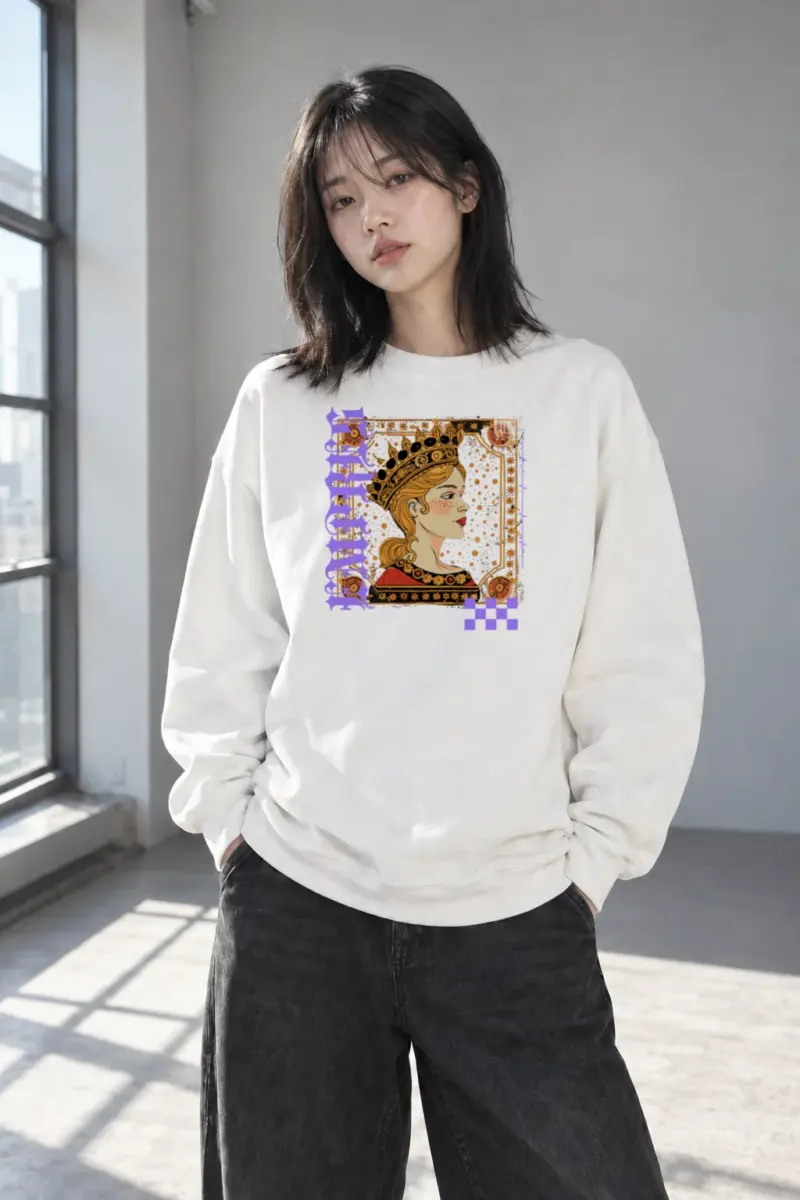 "Crowned Muse" Heavy Blend Unisex Crewneck Sweatshirt | Gildan 18000
