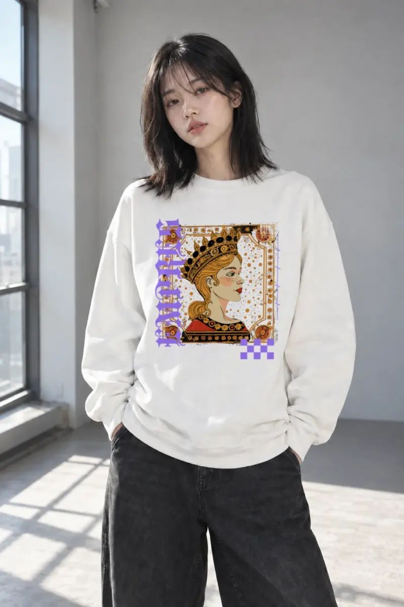 "Crowned Muse" Heavy Blend Unisex Crewneck Sweatshirt | Gildan 18000