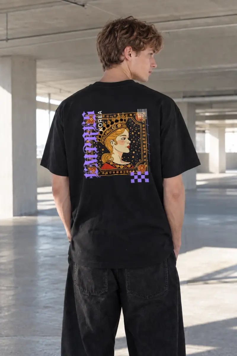 "Crowned Muse" Heavyweight Unisex Crewneck T-shirt | Gildan 5000