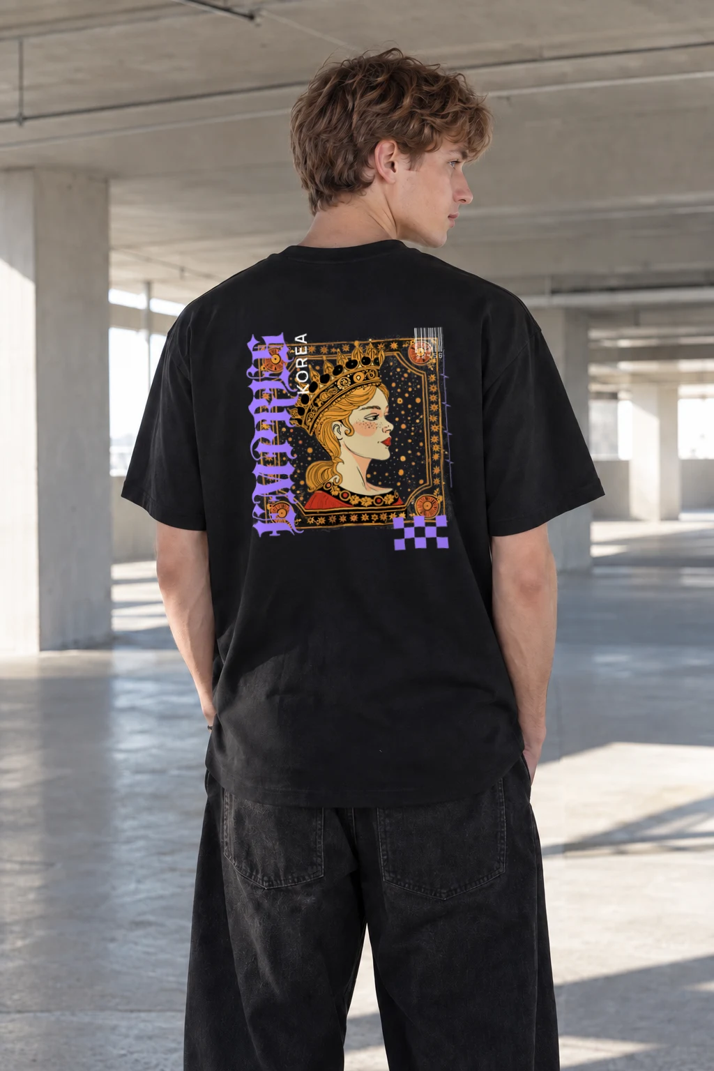 "Crowned Muse" Heavyweight Unisex Crewneck T-shirt | Gildan 5000