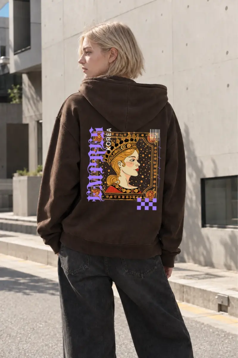 "Crowned Nouveau Muse" Heavy Blend Unisex Pullover Hoodie | Gildan 18500