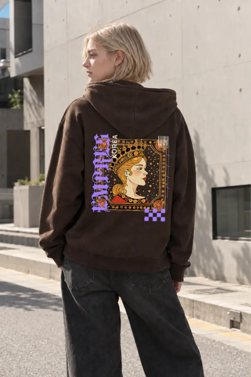 "Crowned Nouveau Muse" Heavy Blend Unisex Pullover Hoodie | Gildan 18500