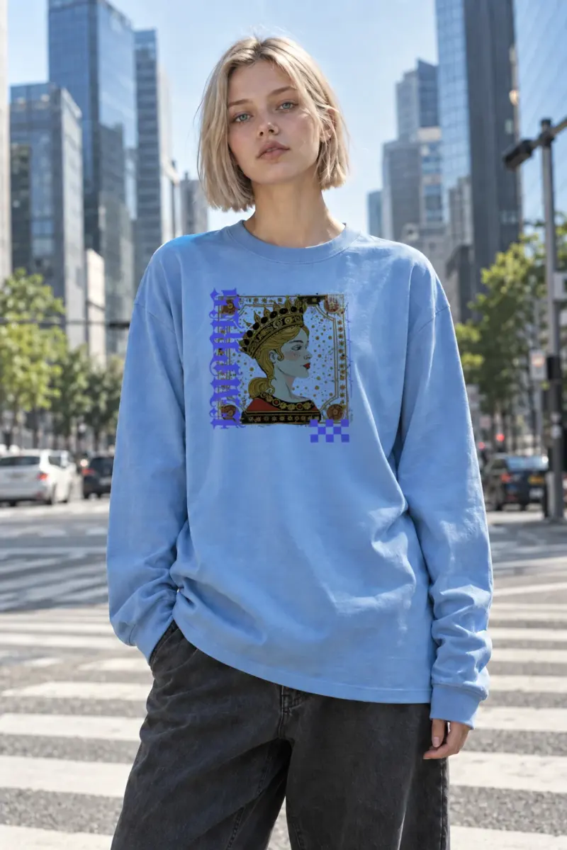"Crowned Nouveau Muse" Unisex Longsleeve T-shirt | Gildan 2400