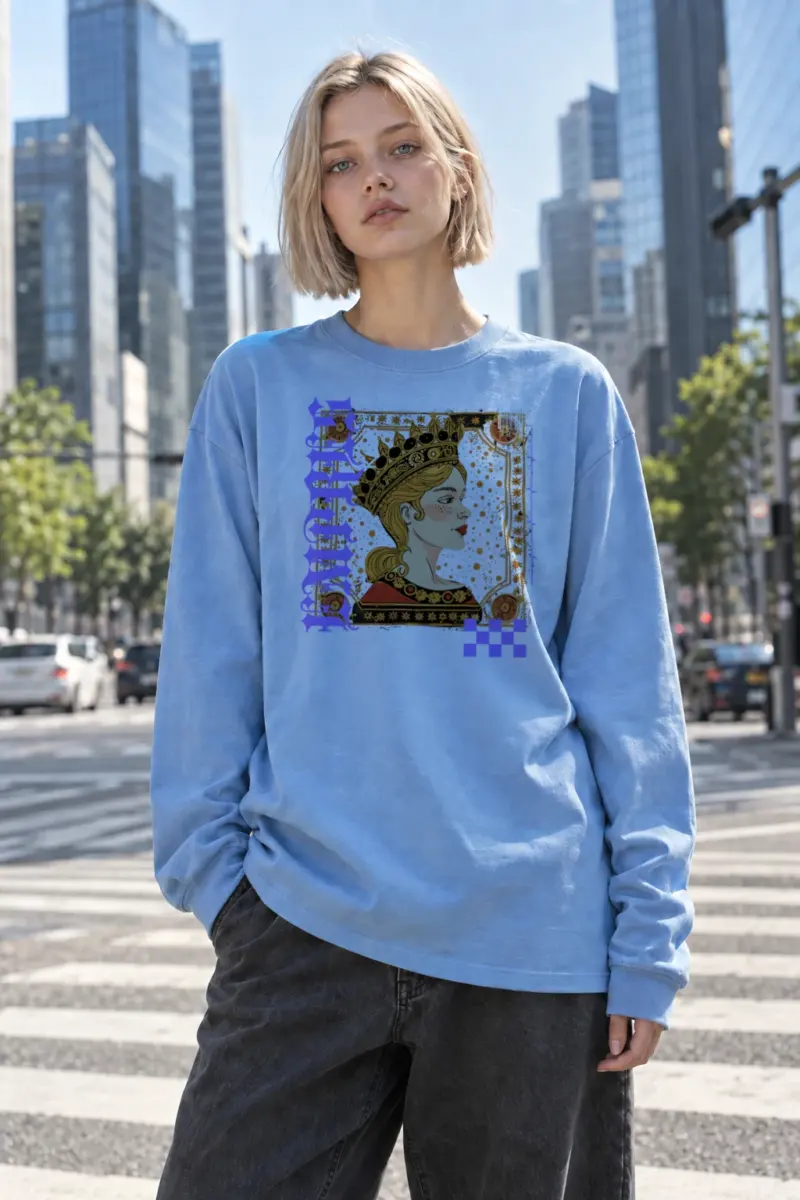 “Crowned Nouveau Muse” Unisex Longsleeve T-shirt | Gildan 2400