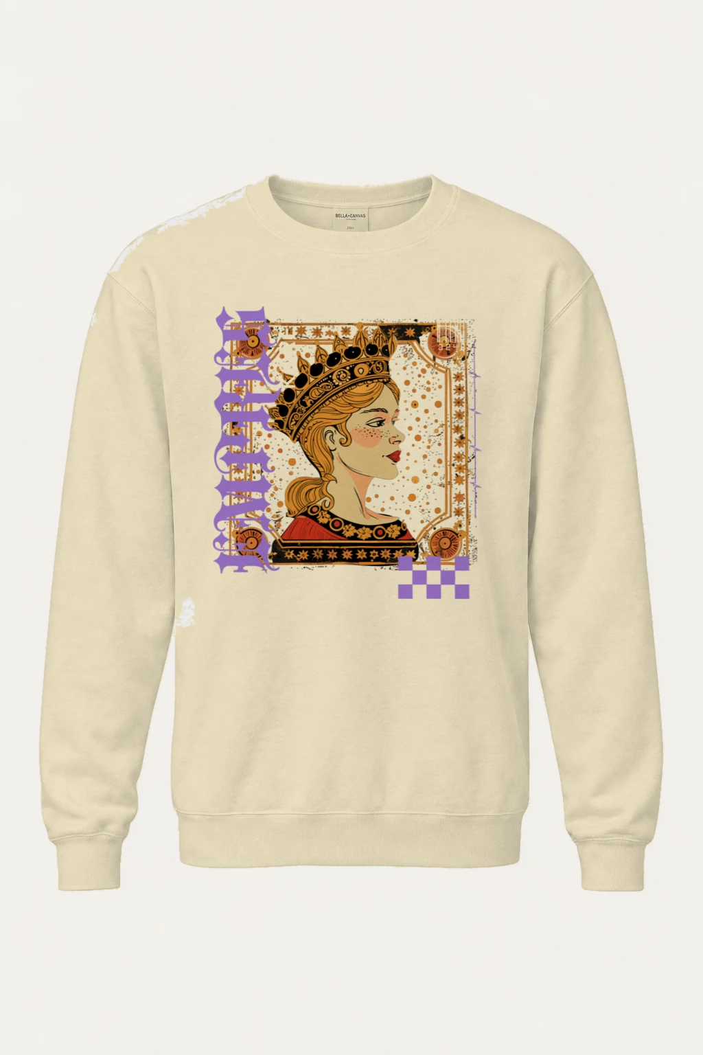 "Crowned Nouveau" Unisex Sponge Fleece Crewneck Sweatshirt | Bella + Canvas 3901