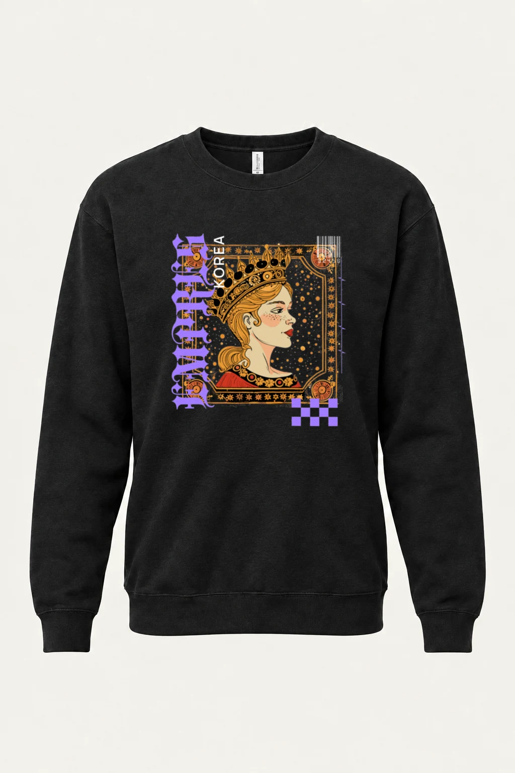 "Crowned Nouveau" Unisex Sponge Fleece Crewneck Sweatshirt | Bella + Canvas 3901