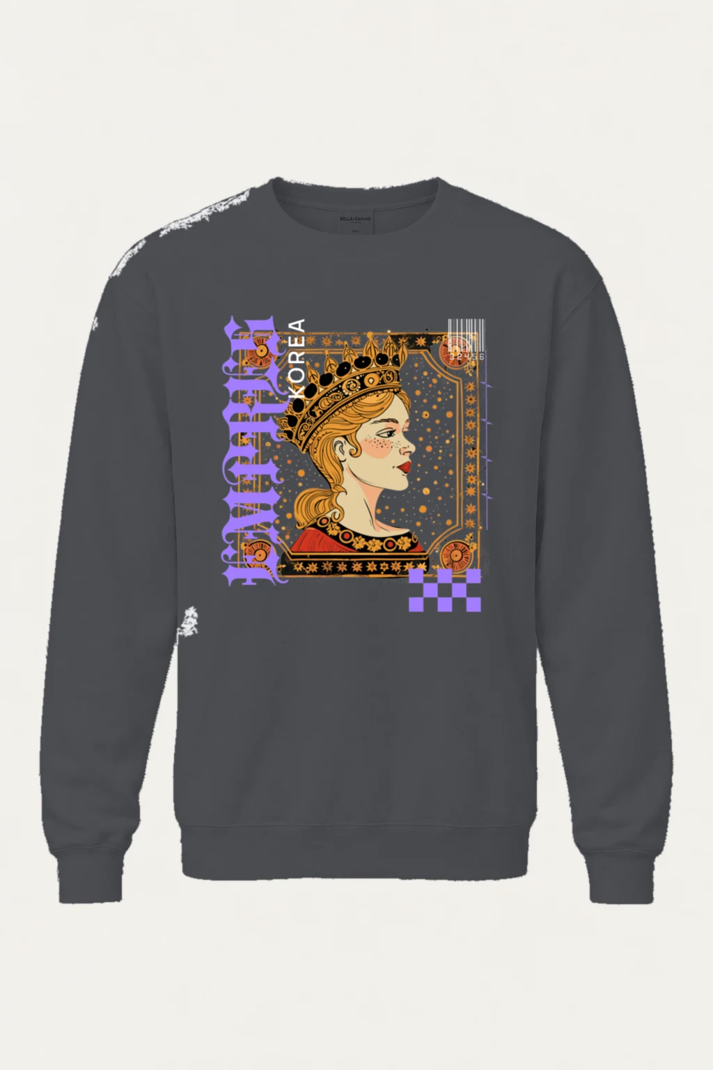 "Crowned Nouveau" Unisex Sponge Fleece Crewneck Sweatshirt | Bella + Canvas 3901