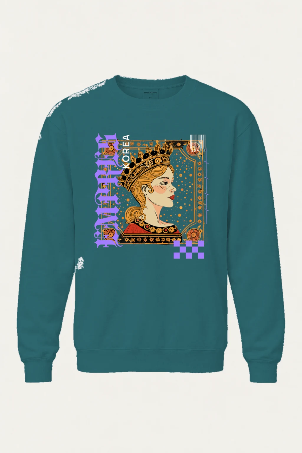 "Crowned Nouveau" Unisex Sponge Fleece Crewneck Sweatshirt | Bella + Canvas 3901