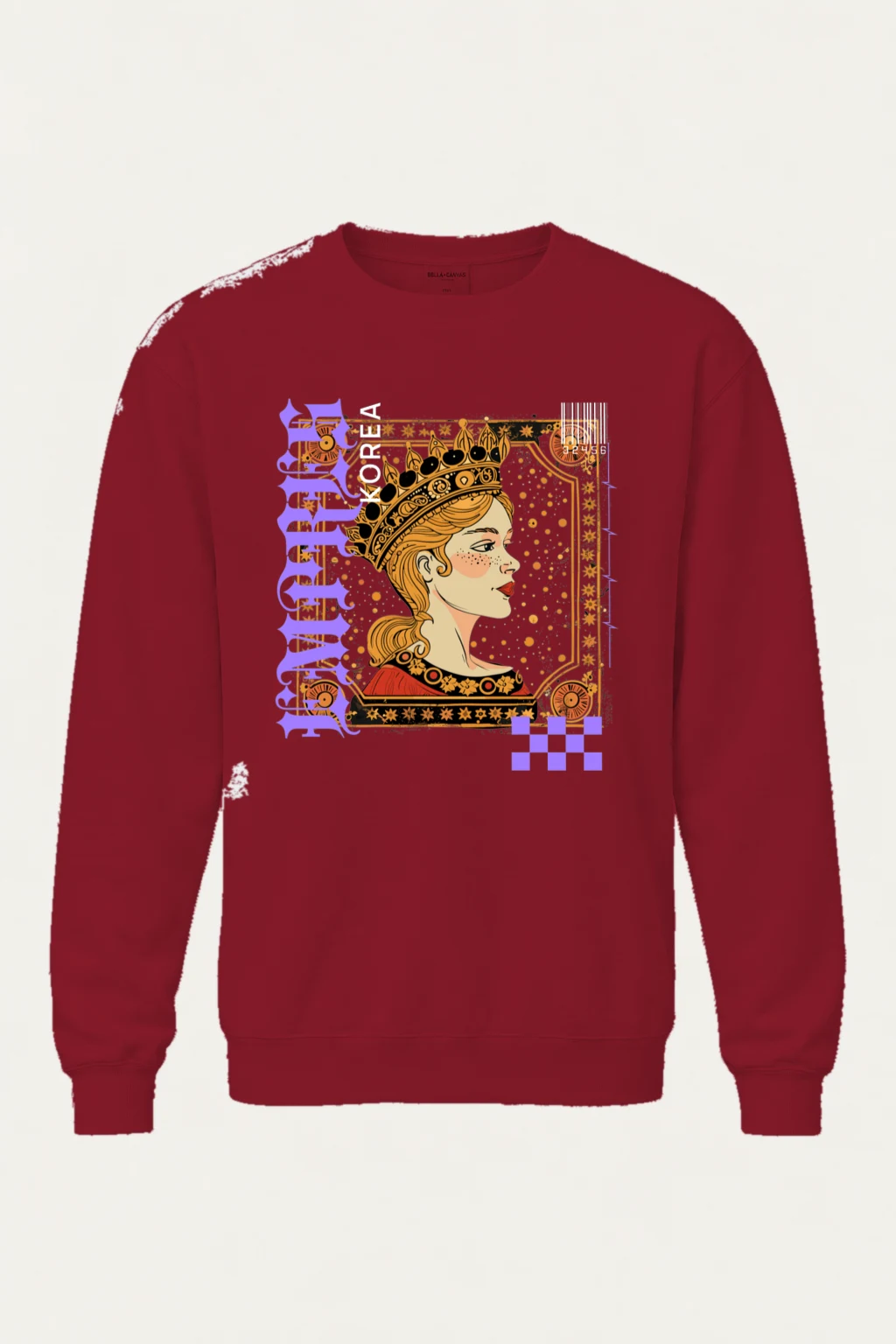 "Crowned Nouveau" Unisex Sponge Fleece Crewneck Sweatshirt | Bella + Canvas 3901