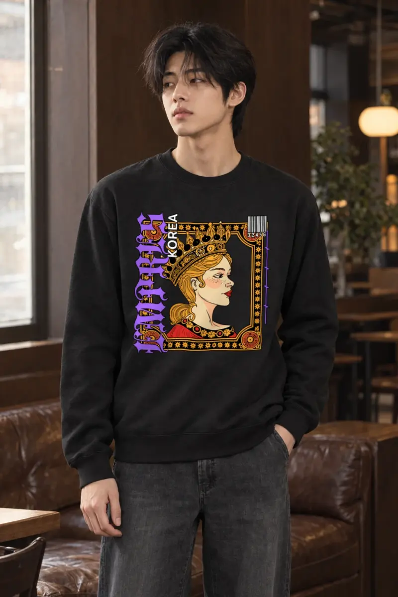 "Crowned Royal Portrait" Heavy Blend Unisex Crewneck Sweatshirt